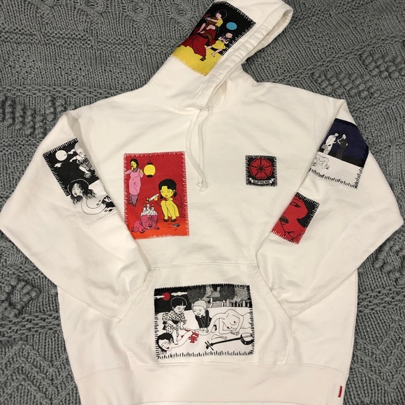 SUPREME BNWT White Hoodie - Picture 1 of 5